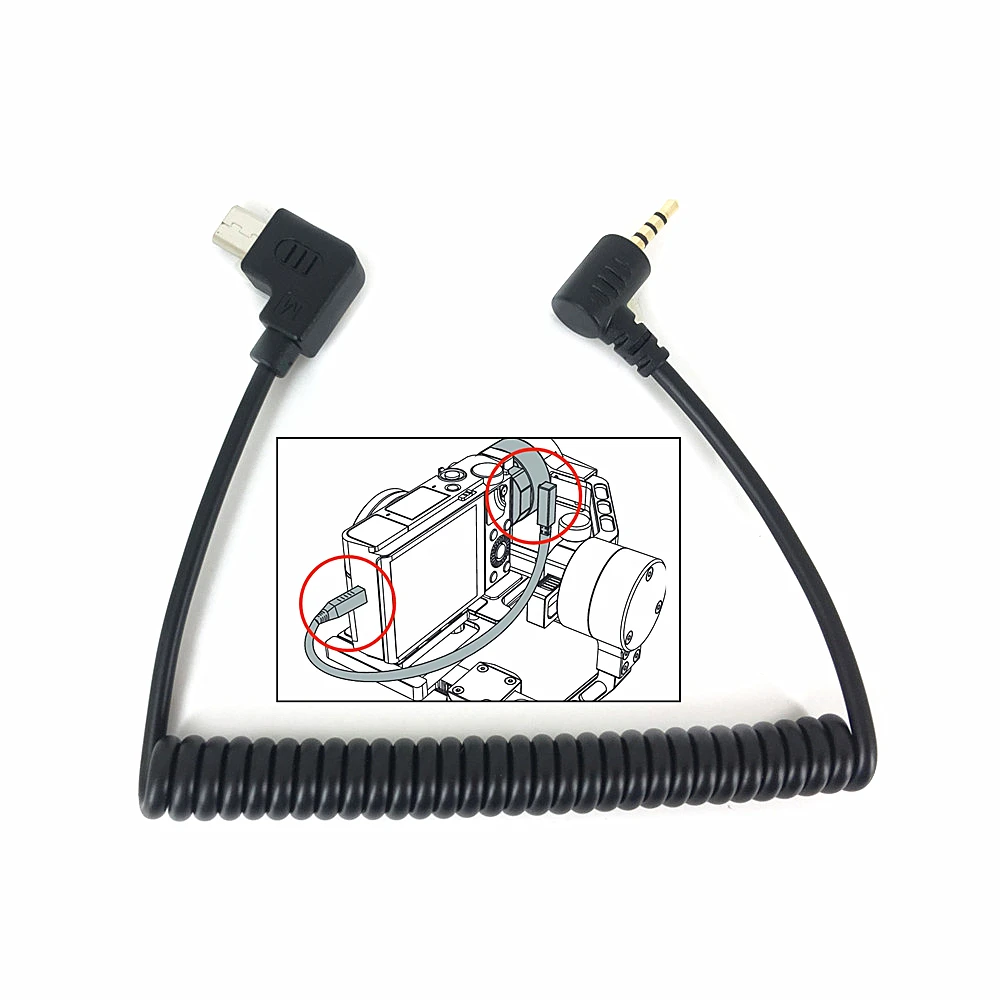Кабель дистанционного управления с Micro USB на 2 5 мм L1 для ZHIYUN Crane Plus Crane-M Weebill-s Panasonic GH3