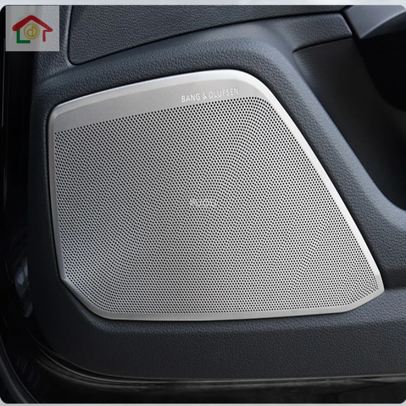 US $27.38 For Audi A6 C8 A7 4KA 2018 2019 Car Styling Door Loudspeaker Sound Chrome Speaker Cover Trim Frame Sticker Interior Accessories