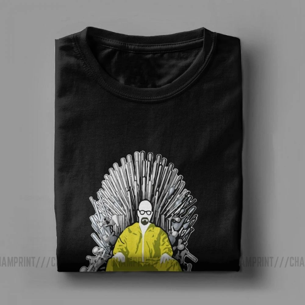 Walter Is Coming Breaking Bad X Game Of Thrones мужские Футболки Уличная хлопковая футболка с короткими рукавами классическая одежда