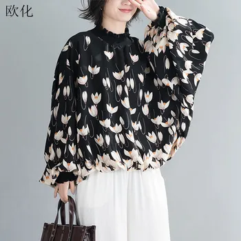 

Oversize Batwing Sleeve Summer Blouse Women Shirt Plus Size Elegant Lady Tops Tunic Floral Shirts Womens Blouses And Tops 2020