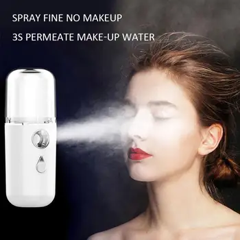 

30ML Water Meter Face Steamer Portable Nano Mister Face Sprayer Humidifier Mist Atomization Moisturizing Sprayer USB Charging