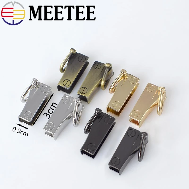 4 шт. металлический зажим Meetee для сумки подвесные боковые крючки пряжки винтовые