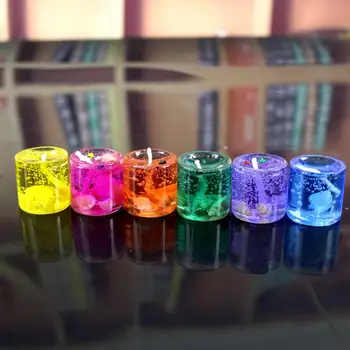 

6pcs Jelly Candles Romantic Candlelight Dinner Valentine's Day Gift Celebration Supplies