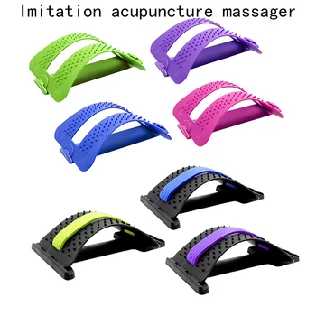 

Back massager lumbar stretcher stretching spine apparatus for back pain corrector Acupuncture magic stretcher to relieve pain