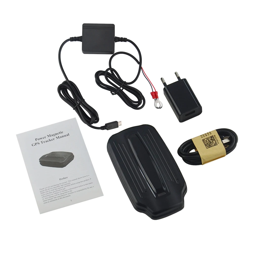 Многофункциональный LK209A автомобильный GSM gps трекер превышение скорости оповещения отброшенный сигнал тревоги 6000 мАч, с большим сроком службы батареи срок службы водонепроницаемый оповещение о движении - Цвет: no box with charger
