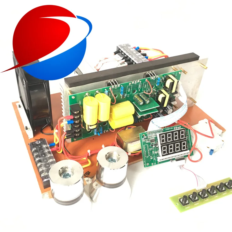 US $451.25 Hot Sales 28khz Or 40khz 1800W Steel Digital Ultrasonic Generator PCB With 30pcs 60W Transducers