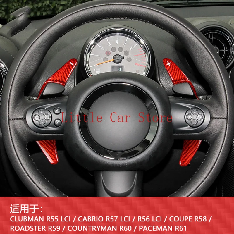 Steering Wheel Paddle Shifter Extension For Mini R55 R56 R57 R58 R59 R60 R61 Carbon Fiber Shift Paddle