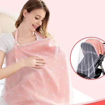 

Baby breathable cotton nursing blanket cloth breastfeeding cover nursing feeding cover cape apron mother cover baby cape shawl