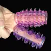 2 Types Adjustable Big Cock Ring Reusable Silicone Long Condom Penis Sleeve Delay Ejaculation Time Lasting Sex Toys for Men 1