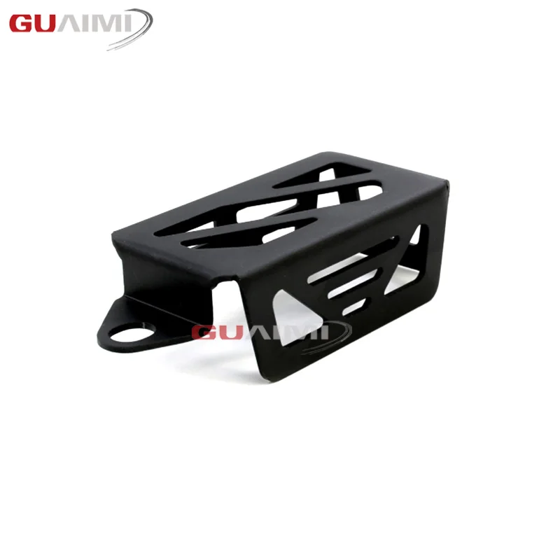 BlacK CRF1000L Передняя Тормозная жидкость защитник резервуара Защитная крышка для HONDA CRF 1000 L Африка двойной Приключения спорта- DCT - Цвет: BlacK
