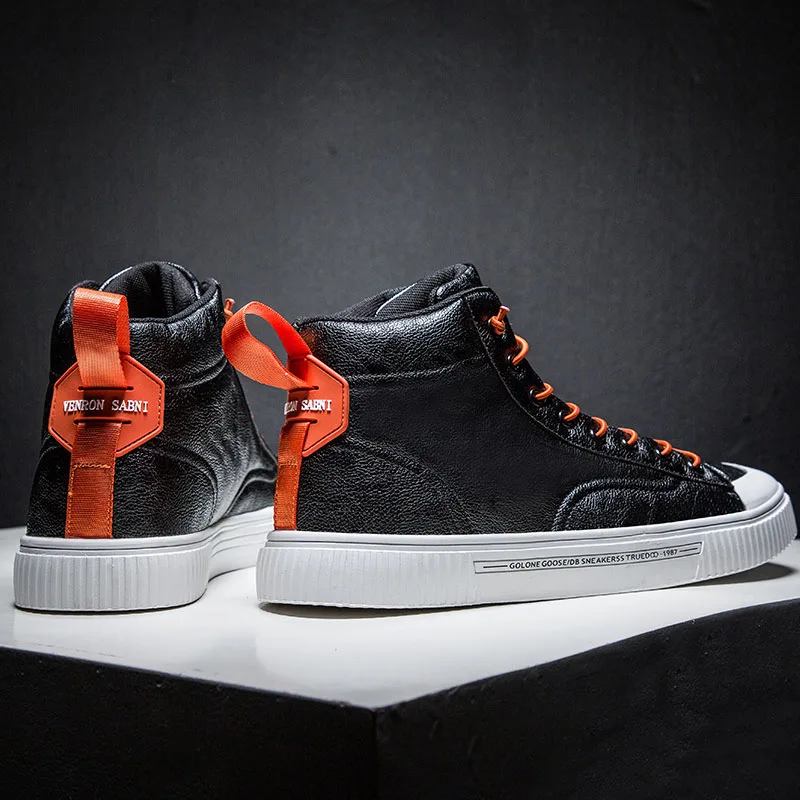 Водонепроницаемая обувь для скейтборда; All Chuck Star Taylor; мужские кроссовки с высоким берцем; Hombre Zapatilla; спортивная обувь; обувь для скейтбординга; мужская обувь - Цвет: Black