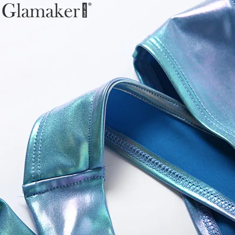 Glamaker, вязаный Одноцветный укороченный женский топ с v-образным вырезом, без рукавов, элегантный бандажный укороченный топ, женский осенний зимний сексуальный топ