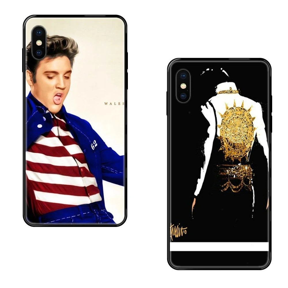 For Xiaomi Mi Note A1 A2 A3 5 5s 6 8 9 10 SE Lite Pro Ultra Men Elvis Presley Black Soft TPU Art Online Cover Case Buying | Мобильные