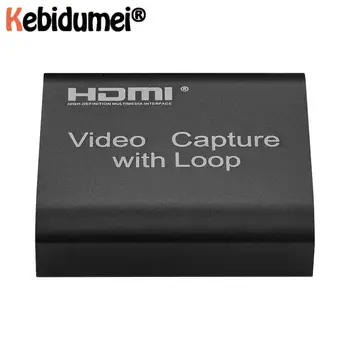 

KEBIDUMEI 1080P HDMI Video Capture Device HDMI To USB 2.0 Video Capture Card Dongle Game Record Live Streaming Broadcast