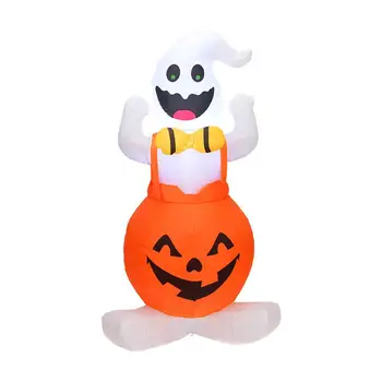 

AsyPets 1.2M Inflatable Pumpkin Ghost Toy Halloween Decoration