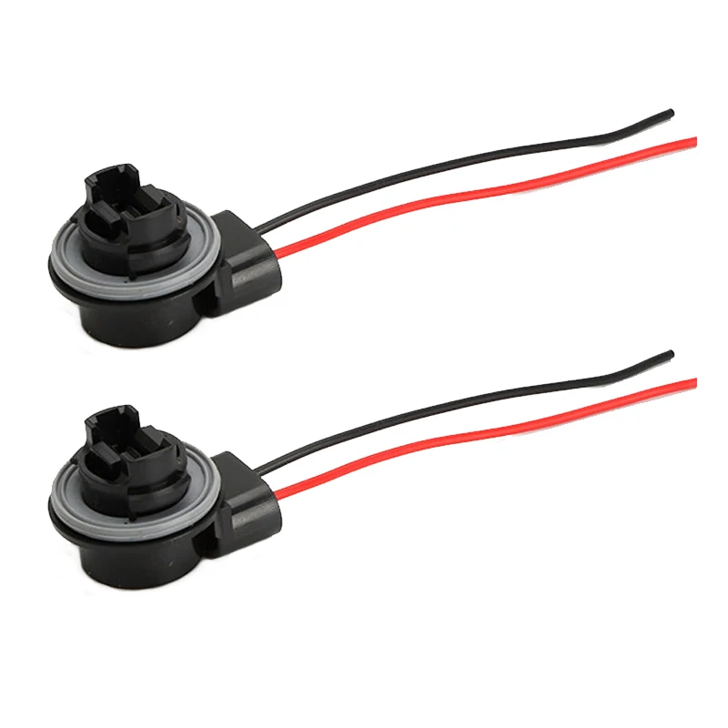 Universal Pigtail Wire Female Socket 3157 U Two Harness Brake Stop Universal Pigtail Wire Female Socket 3157 U Two Harness Brake Stop