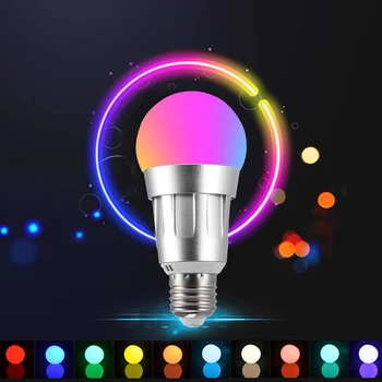

85-265V WiFi Smart Light Bulb RGB LED Lamp Remote Control Home with Alexa/Google Home