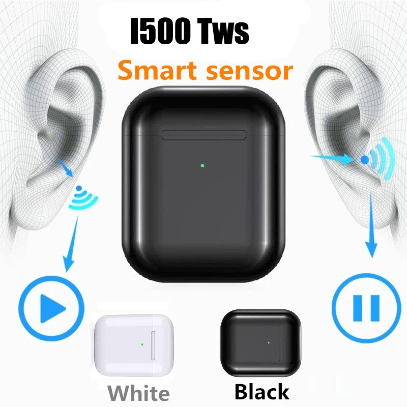 I500 TWS Bluetooth 5 0 наушники вкладыши с детектором 1536u Беспроводная зарядка PK i200 i9000 H1 W1