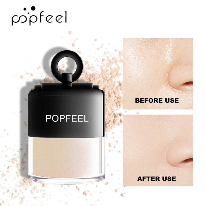 POPFEEL 3 цвета пудра для лица контроль масла матовое лицо порошок высокой четкости базовый праймер стойкий макияж-эффект консилер макияж