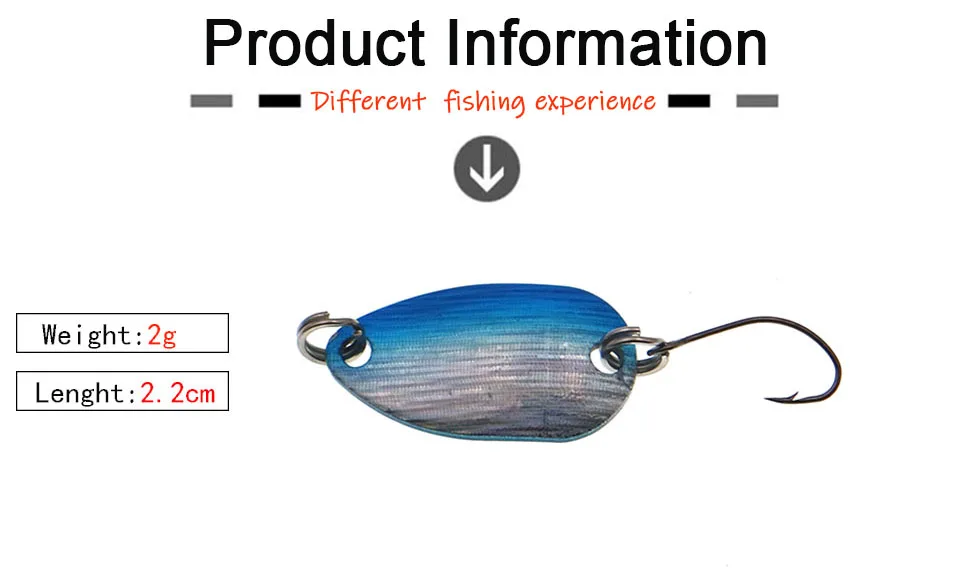 HISTOLURE 4 шт./лот рыболовная форель Spining ложка приманка 2 г медные металлические приманки один крючок искусственная жесткая приманка