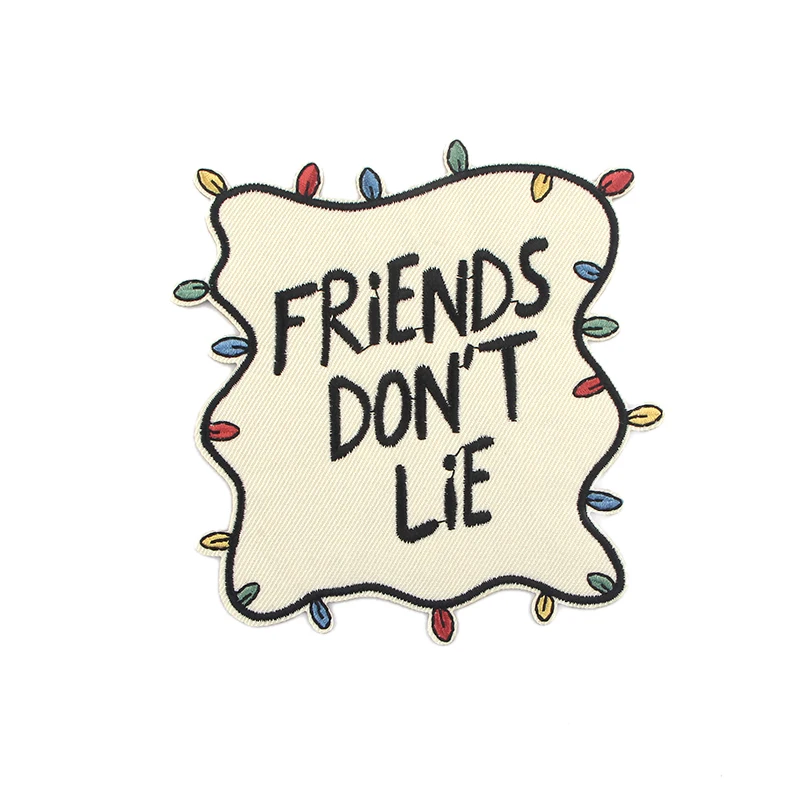 

K398 Stranger Things TV Sticker for Clothing Applications Patches on Clothes Iron Embroidered Patch for Backpack Handbag Badge