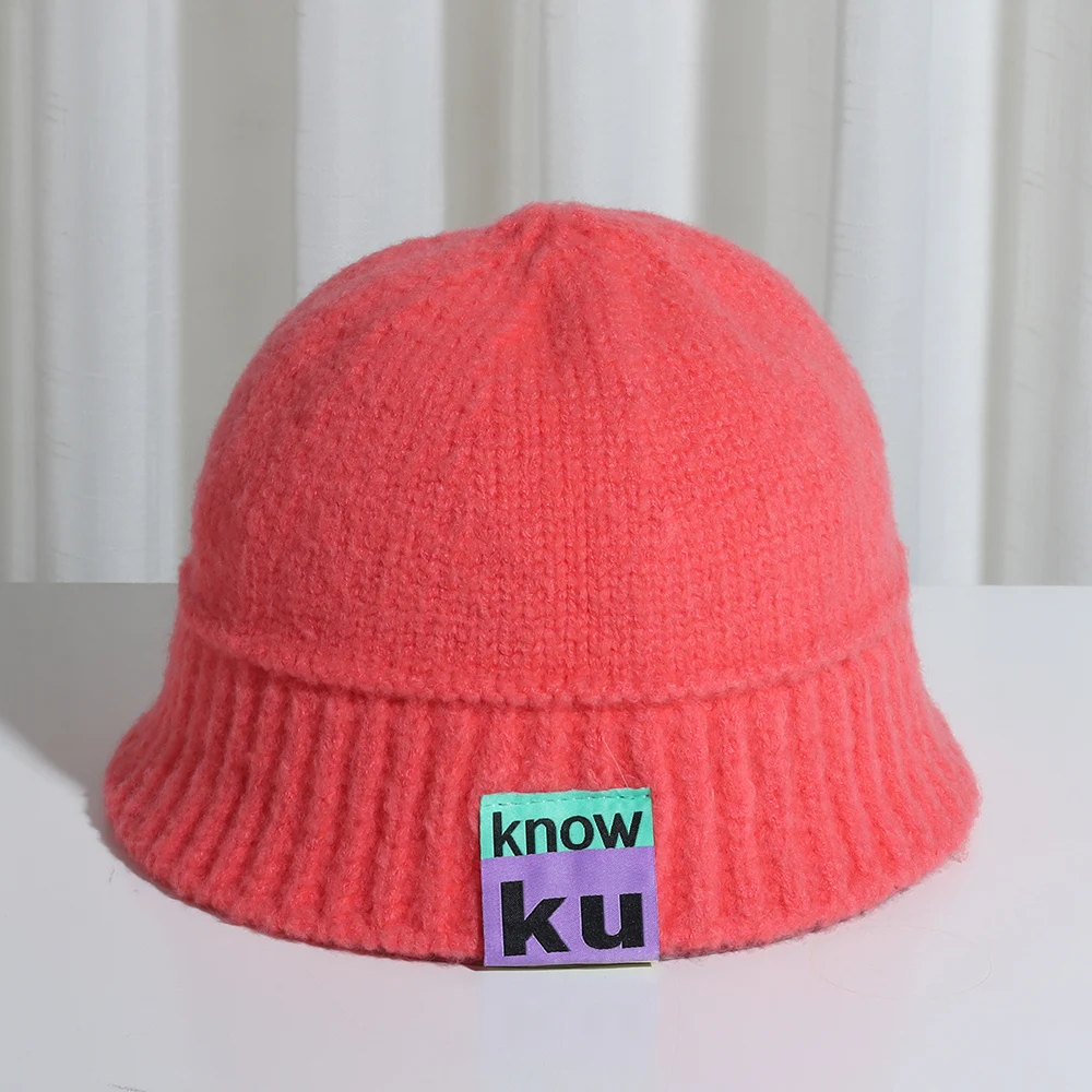

2021 New women fashion brand Panama hats pure cotton Winter hat foldable Hollow Crochet Knitting multicolor Bucket hat