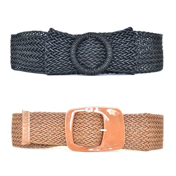 

Woman Bow Wide Braided Belts Ladies Girls Punk New Fashion Adjustable Belts