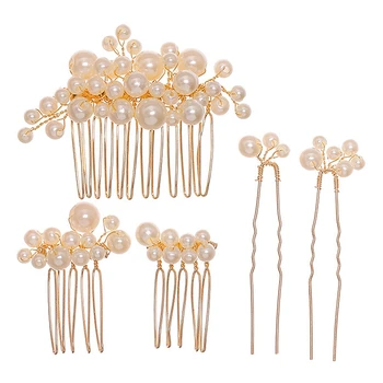 

Women Pearl Bridal Hairpins Wedding Hair Accessories Hair Pin Bridal Wedding Headdress Tiara Bridal Clips Bride Hair Jewelry