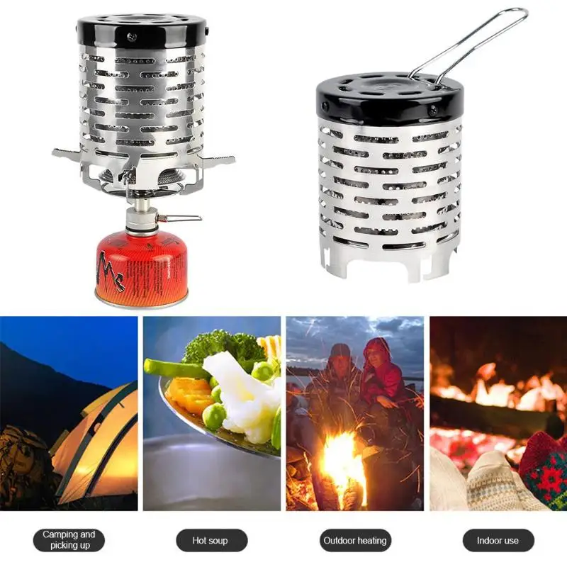 

Portable Mini Heater Wear-resistant Outdoor Camping Fishing Hunting Gas Heater Stove Warmer Heating Cover Equipment