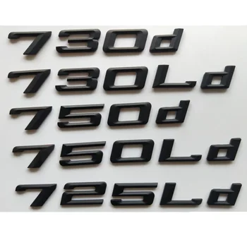 

Black 730d 730Ld 725d 725Ld 750d 750Ld Car Emblem Emblems Rear Number Letters Badges for BMW 7 series E67 F01 F02 F03 G11 G12