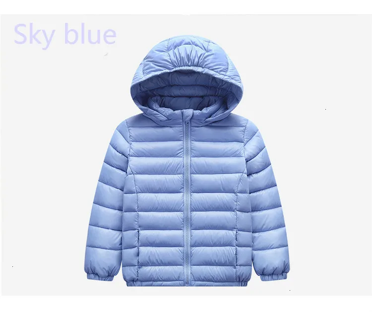 Children's Wear Autumn and Winter New Boys and Girls Cotton Jacket Lightweight Ultra Light Jacket Down Jacket Loose Coat