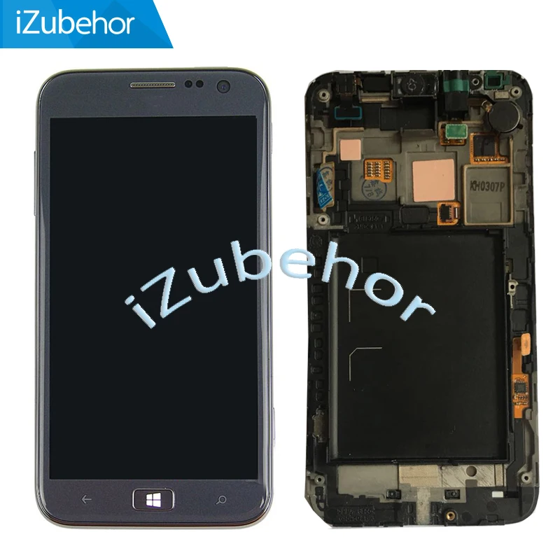 Гарантия lcd для samsung Ativ S i8750 lcd+ сенсорный экран дигитайзер+ рамка в сборе