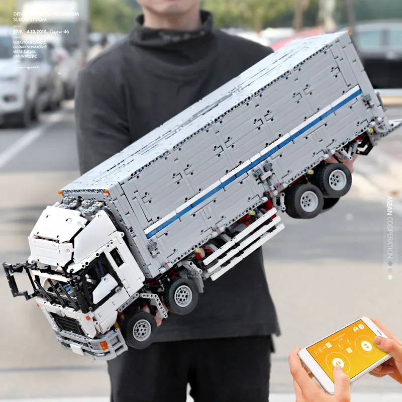 Форма King APP RC Technic серия кирпичи MOC буксировочное крыло корпус контейнер грузовик