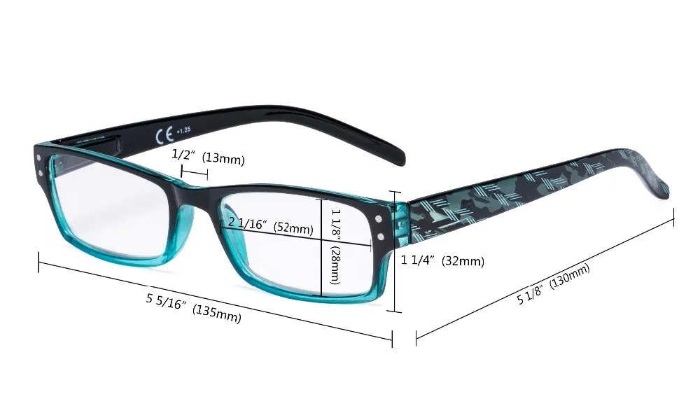 R012B Eyekepper очки для чтения, 4 упаковки, модные весенние шарнирные очки для чтения, отличное качество, женские очки для чтения