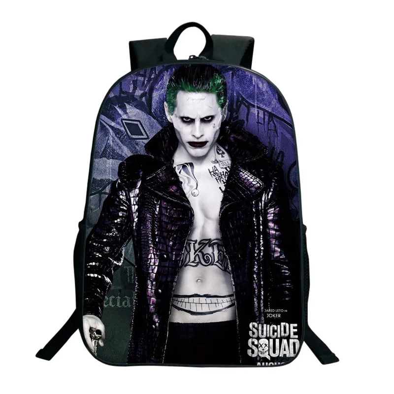 Suicide Squad Harley Quinn Backpack For Teenagers Boys Girls School Bags Sans Student Travel Bag Shoulder Backpacks
