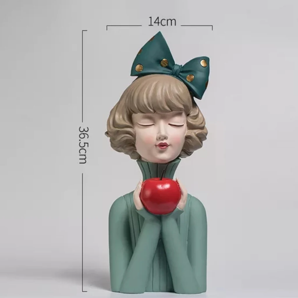 Resin Bubble Girl Figurine Figure Statue Modern Sweet Girl Statue Desktop Ornament Decor table top décor