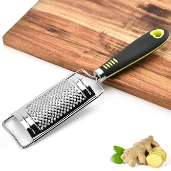 

Stainless Steel Cheese Grater Home Kitchen Lemon Ginger Potato Zester with Ergonomic Soft Handle
