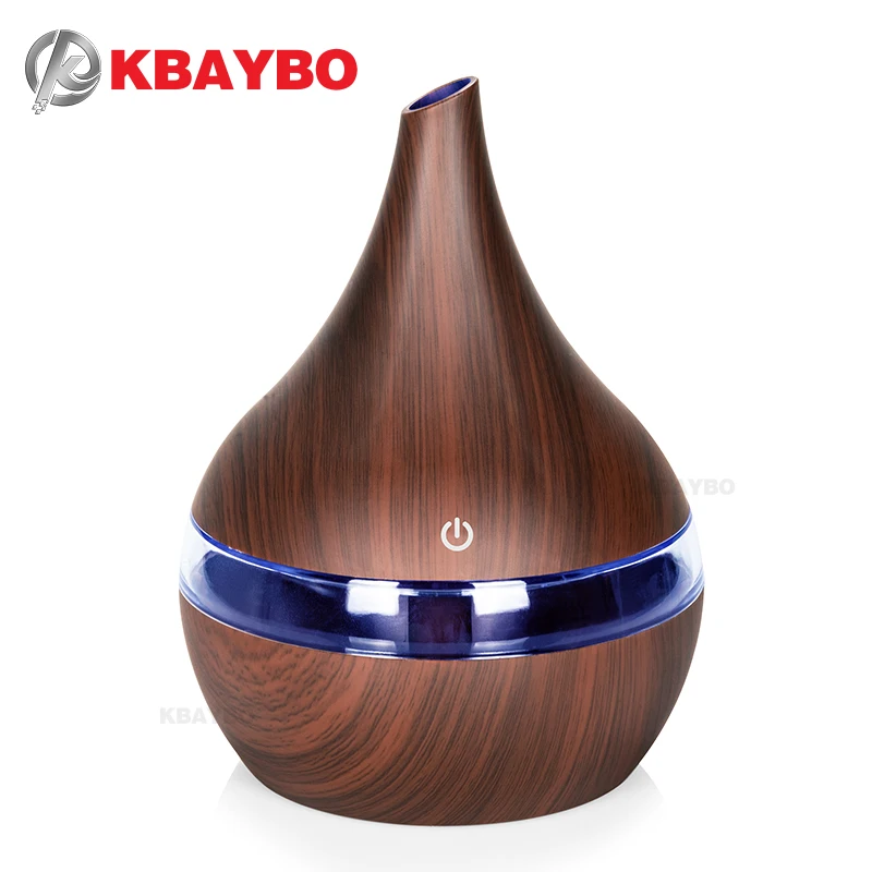 KBAYBO 300 мл USB Электрический ультразвуковой увлажнитель воздуха Арома диффузор