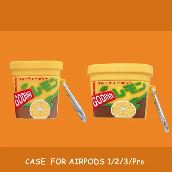 

New Design Vitasoy VITA Lemon Tea Jelly Bottle Headphone Cases for Apple Airpods 1 2 pro Silicone Protection Cover Accessories