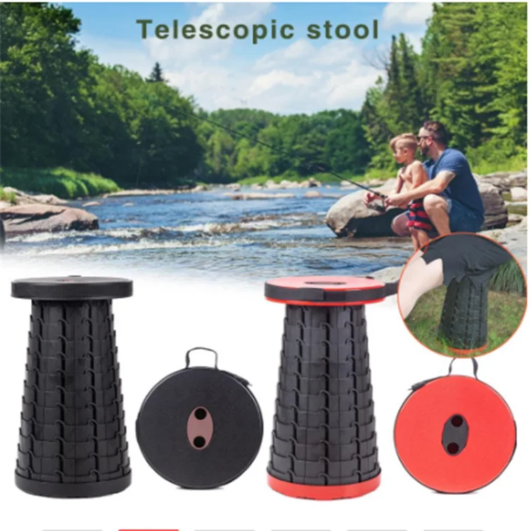 

Portable Telescoping Stool Retractable Folding Camping Stools Seat For Fishing Hiking Traveling Outdoor Activities