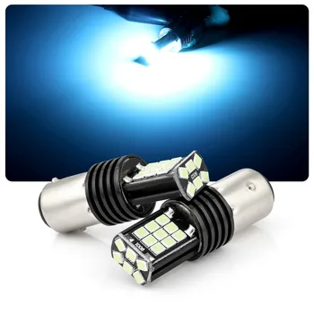 

2PCS ICE BLUE T20 T25 1156 1157 SMD Car Led Light Bulb Break Light Turn Signal Light Reverse Light Clearance Reading Light 12v