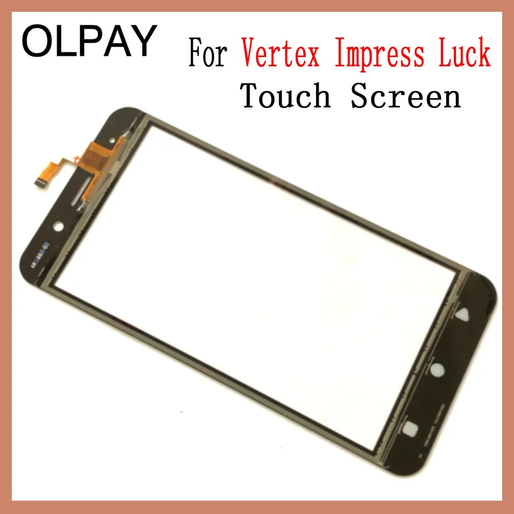 Стекло для сенсорного экрана мобильного телефона 5,0 ''дюйма для Vertex impress Luck, сенсорная панель дигитайзера, переднее стекло, датчик объектива