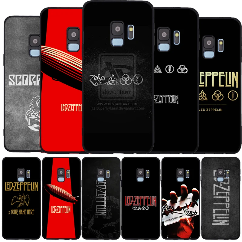 

Rock Band Led Zeppelin Cover Soft Silicone TPU black Phone Case For Samsung Galaxy Note 8 9 S6 S7 EDGE S8 S9 S10 Plus