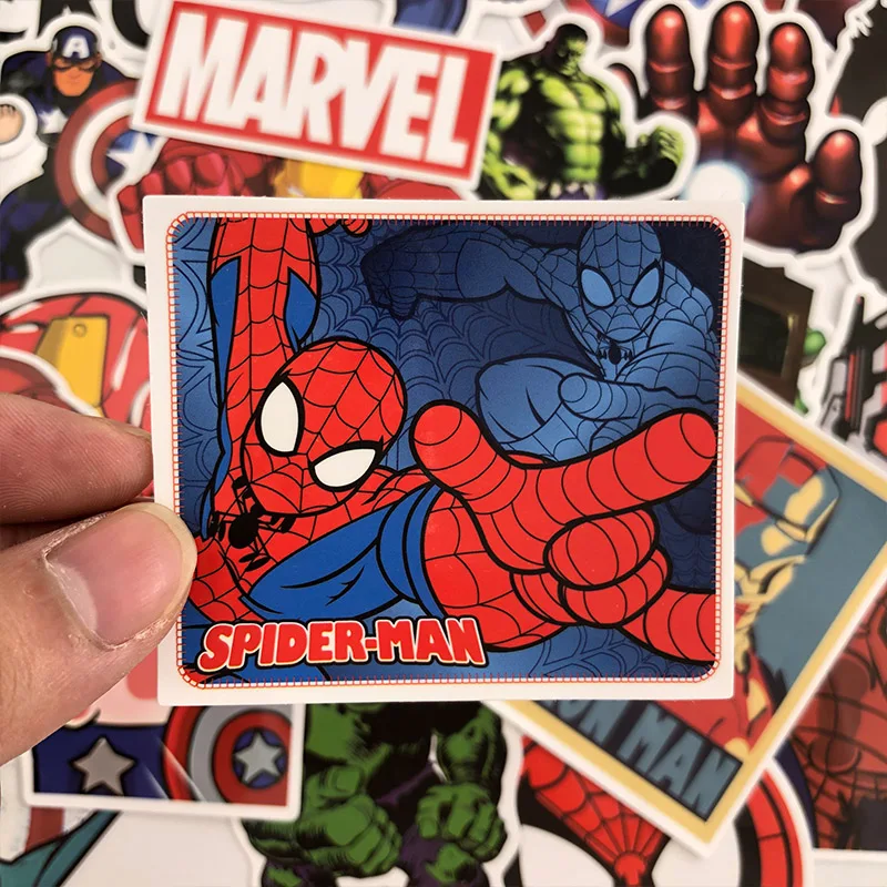 50 шт. Marvel Мстители мультфильм наклейка s водонепроницаемый для ноутбука мото скейтборд багаж гитара мебель наклейка игрушка наклейка