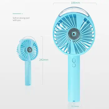 

Mini Portable Handheld Water Mist Spray Cooler USB Rechargeable Cooling Fan Air Cooler Fan small fan Office Home Cooling Fan