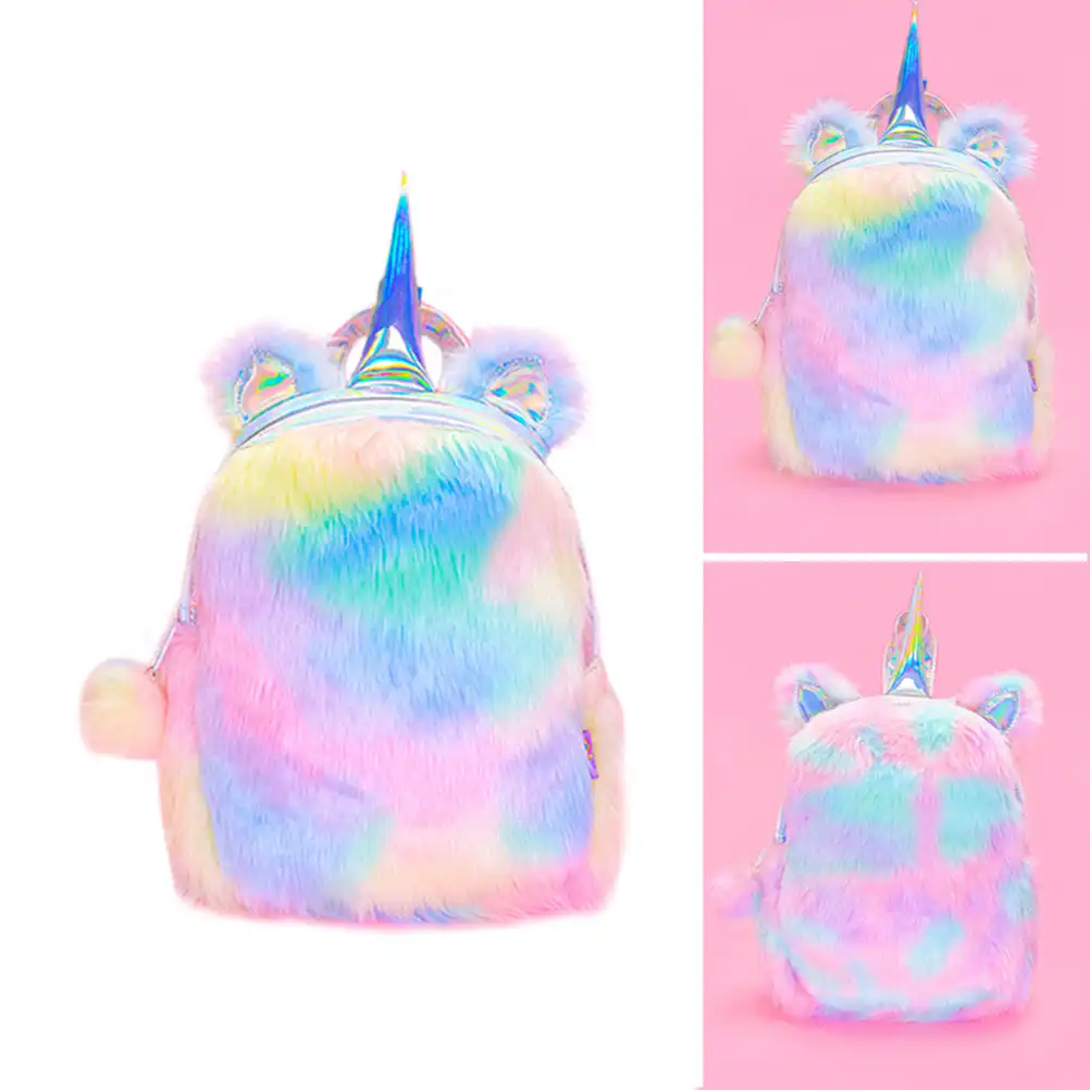 mochila de unicornio peluche