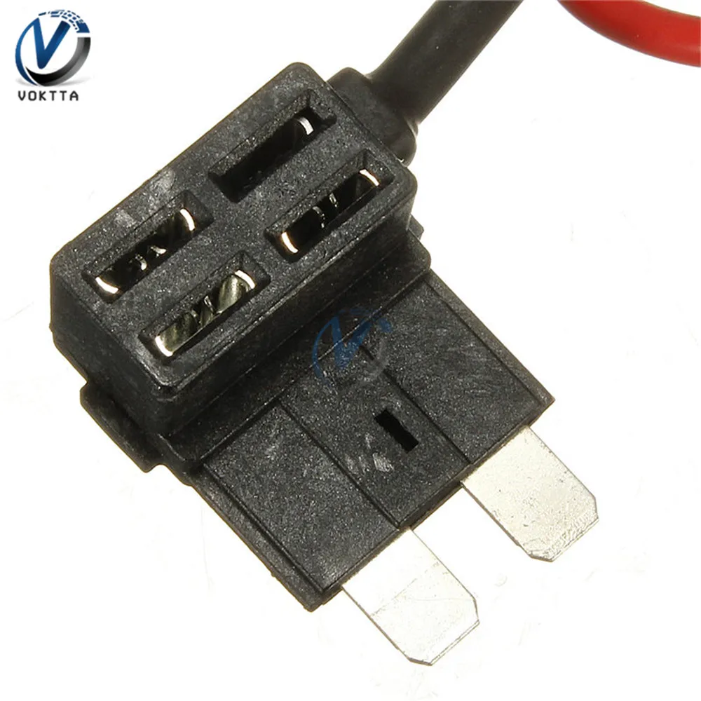 12 В автомобильный лопастной держатель предохранителя Add-a-circuit TAP Adapter Micro Mini standard ATM, APM Blade Автомобильные предохранители с 10A AMP предохранитель провода