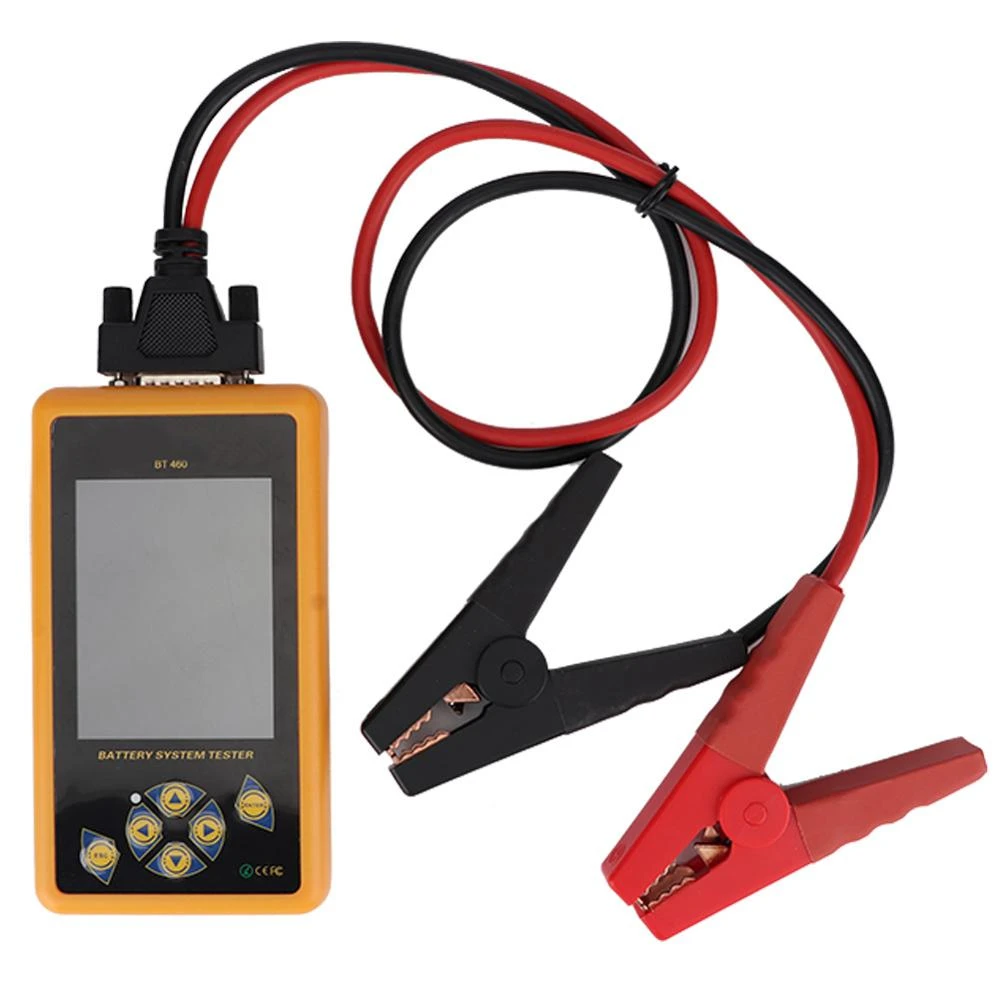 Car Battery Tester 4 Inch TFT Colorful Display Auto Battery Tester Analyzer Fit for 12V Vehicle 24V Heavy Duty Trucks 