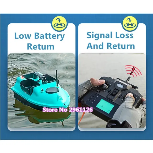 2KG 500M GPS Dual Position Cruise control Fishing Bait Boat 3-Way Hoppers 16pcs Point Nesting Profession Sea Fishing Tool VS V18 4