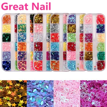 

Nail Sequins Nail Ornament Special Shape Five-pointed Star Hollow out Makeup Patch Nail Art DIY Jewelry Accessories